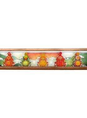 五福临门葫芦3D立体剪纸摆件
