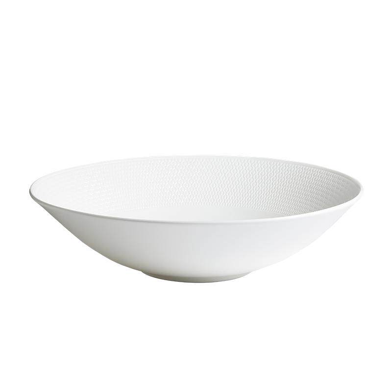 Wedgwood威基伍德Gio蜂巢骨瓷20.5/23.5cm汤盘热菜盘 纯色果斗碗