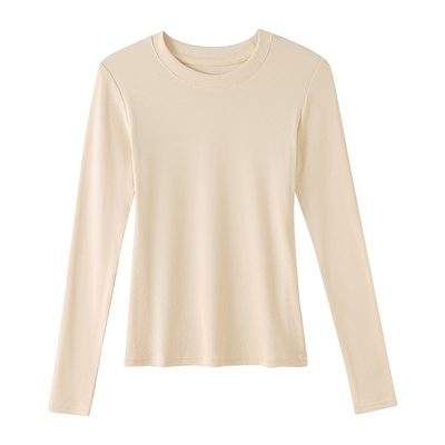 宜而爽纯棉打底衫女秋冬季内搭