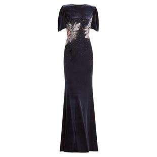 创意狐礼服高端轻奢小众晚宴会名媛气质连衣裙女主持人演出表演服