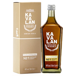 【派样拉新】KAVALAN噶玛兰 单一麦芽威士忌 珍选1号小酒版50ml