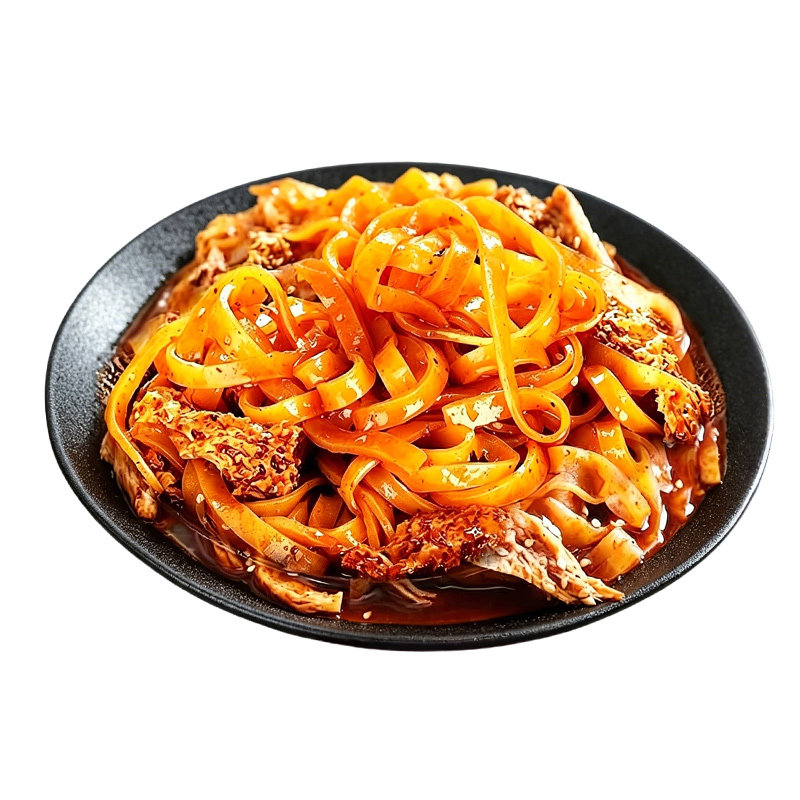 正宗擀面皮特产小吃红油麻酱凉皮速食牛筋食品面拌面代餐免煮凉拌