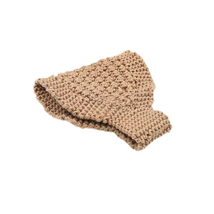 新款针织秋冬帽子毛线保暖头套发带冬季白发护耳包头带宽头巾围脖