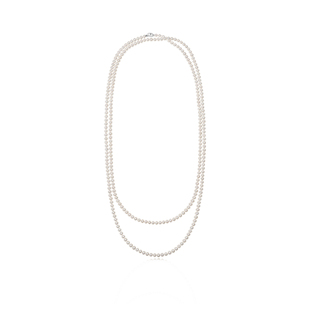 老凤祥淡水珍珠满串项链冬季双层毛衣链颈链女正品轻奢新年礼物