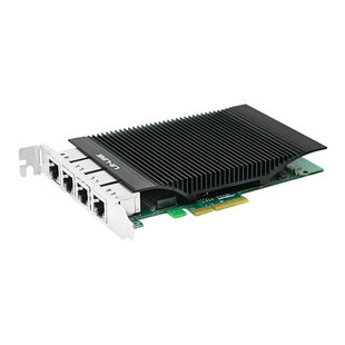 LR-LINK联瑞原厂原装PCIex4千兆四电口服务器宽间距网卡(Intel)I350AM4芯片工业级图像传输LRES2005PT