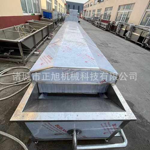 大型鸡皮漂烫机 扇贝连续式蒸煮机 鸡爪鸭胗漂烫蒸煮流水线