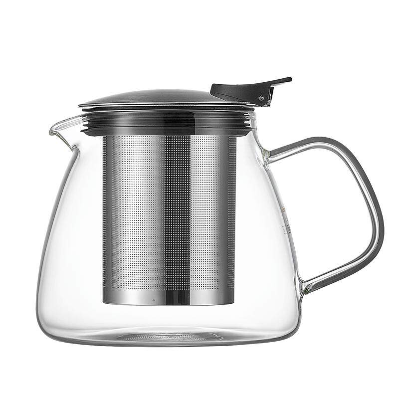 北欧风格耐热红花不锈钢泡茶壶