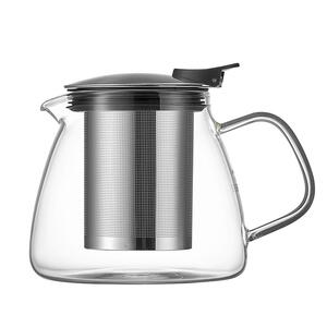 北欧风格耐热红花不锈钢泡茶壶