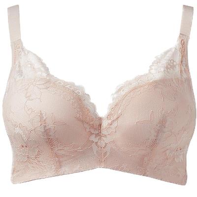 贝佳人蕾丝边薄模杯文胸大胸内衣