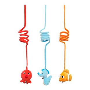 梅花脚 猫玩具逗猫弹力绳伸缩逗猫棒互动自嗨猫咪铃铛发声玩具