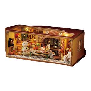 积木小镇diy小屋|童话风微缩场景建筑房子模型生日礼物新年情人节