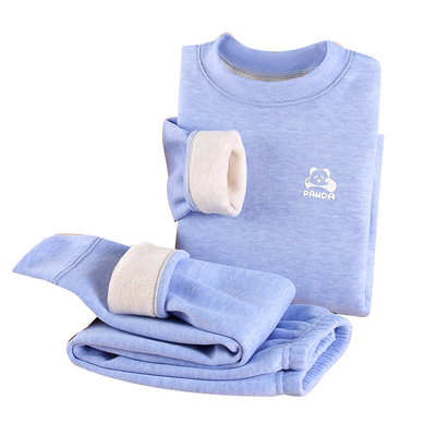 儿童保暖内衣套装加绒加厚款男童秋衣秋裤女童宝宝冬季中高领睡衣