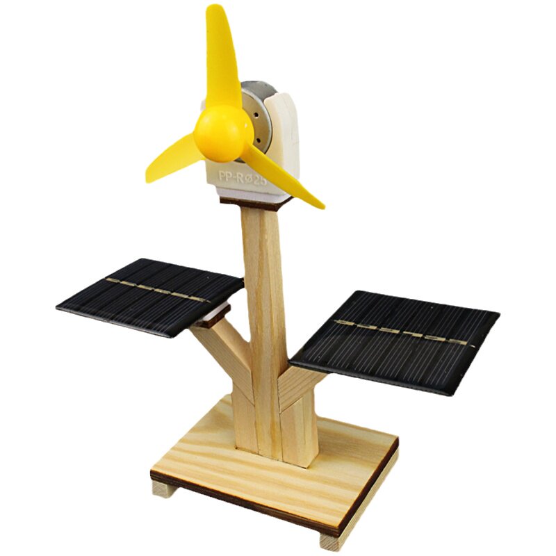 科技小制作发明太阳能电扇手工