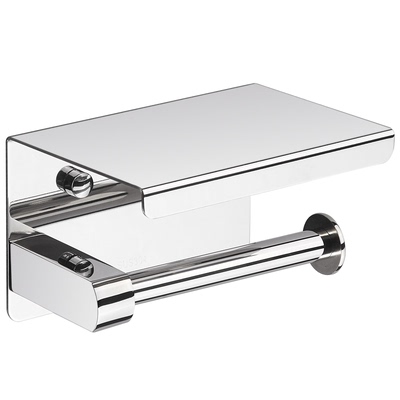 304不锈钢手机厕所免打孔卷纸架