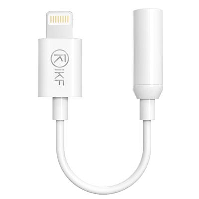 iKF耳机转接线lightning转3.5mm转换器音频头戴耳机手机转换头