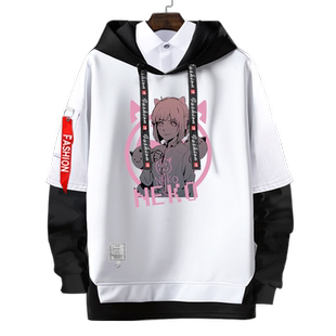 NEKO电子音乐手游音乐世界Cytus 2周边假两件连帽卫衣服男女外套