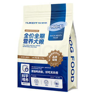 鸭肉梨狗粮10斤装冻干狗粮幼犬小型犬老年犬中大型犬通用全价狗粮