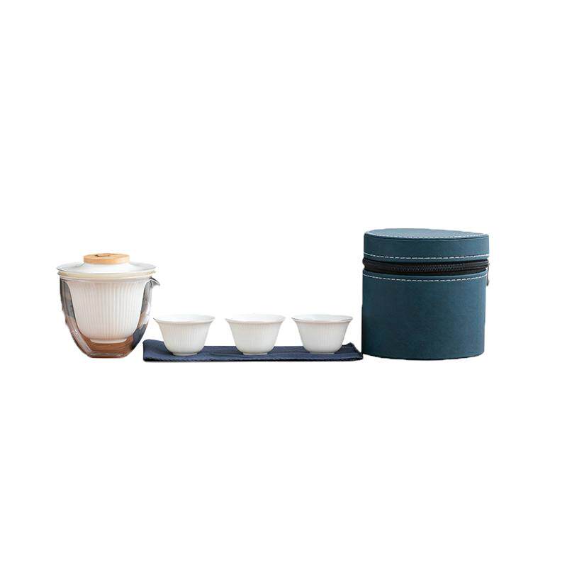 快客杯功夫家用纯色旅行茶具