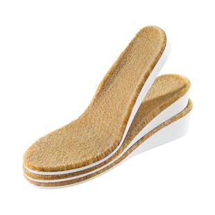 雪地靴保暖增高鞋垫女新款冬加绒加厚冬季隐形不累脚内增高鞋垫男