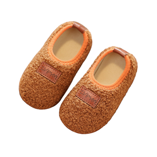 宝宝学步鞋秋冬软底1一2岁婴儿室内地板鞋家居冬季冬天防滑女男冬