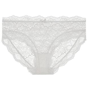 3件248|维密花漾蕾丝内裤舒适透明网纱梦幻包臀三角裤女26
