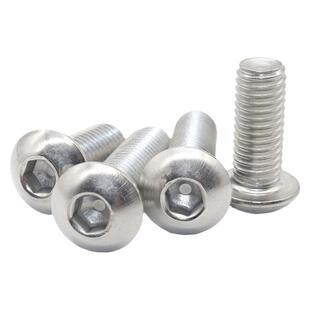 304不锈钢盘头内六角螺丝半圆蘑菇头螺栓ISO7380M4M5M6M8M10M12