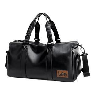Lee大容量斜挎包短途出差旅行包女轻便行李包运动健身包手提包男