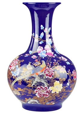 陶瓷器客厅落地花瓶景德镇新中式