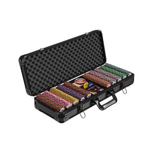 德州扑克筹码箱套装高端棋牌室专用桌垫黏土筹码币铝箱桌布垫全套