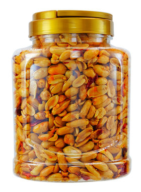 香辣花生米500g 装罐袋装酒友鬼油炸香辣熟下酒菜喝酒零食5斤