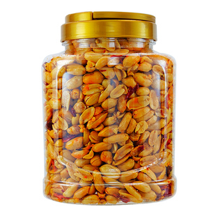 香辣花生米500g 装罐袋装酒友鬼油炸香辣熟下酒菜喝酒零食5斤