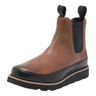 代购SOREL切尔西靴男防滑耐磨保暖舒适防水皮革厚底松紧带城市日