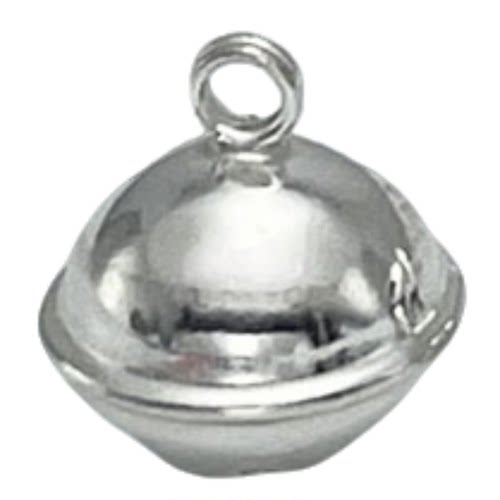 S925纯银铃铛吊坠手工diy 编织手绳手链项链吊坠会响挂件饰品配件