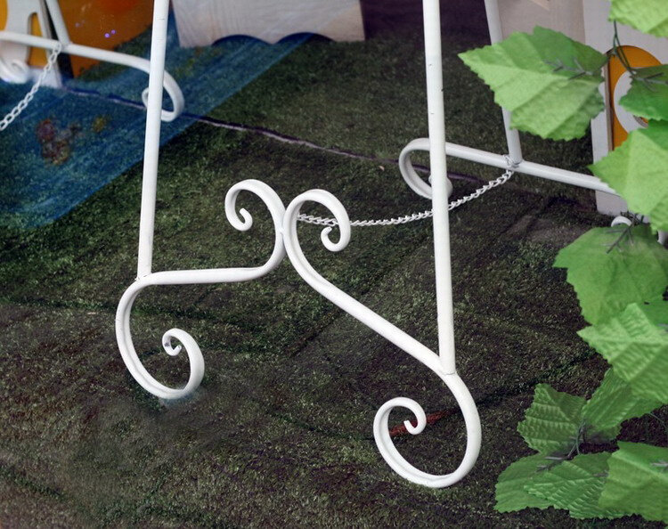 新款7WP3馨生活落地铁艺展示架素描画架 简约油画架相框架子婚庆