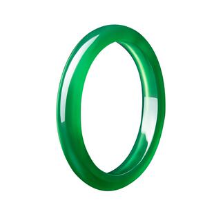 绿玉髓手镯天然正品玉石玛瑙菠菜绿玉镯子碧绿细条扁条少女妈妈款