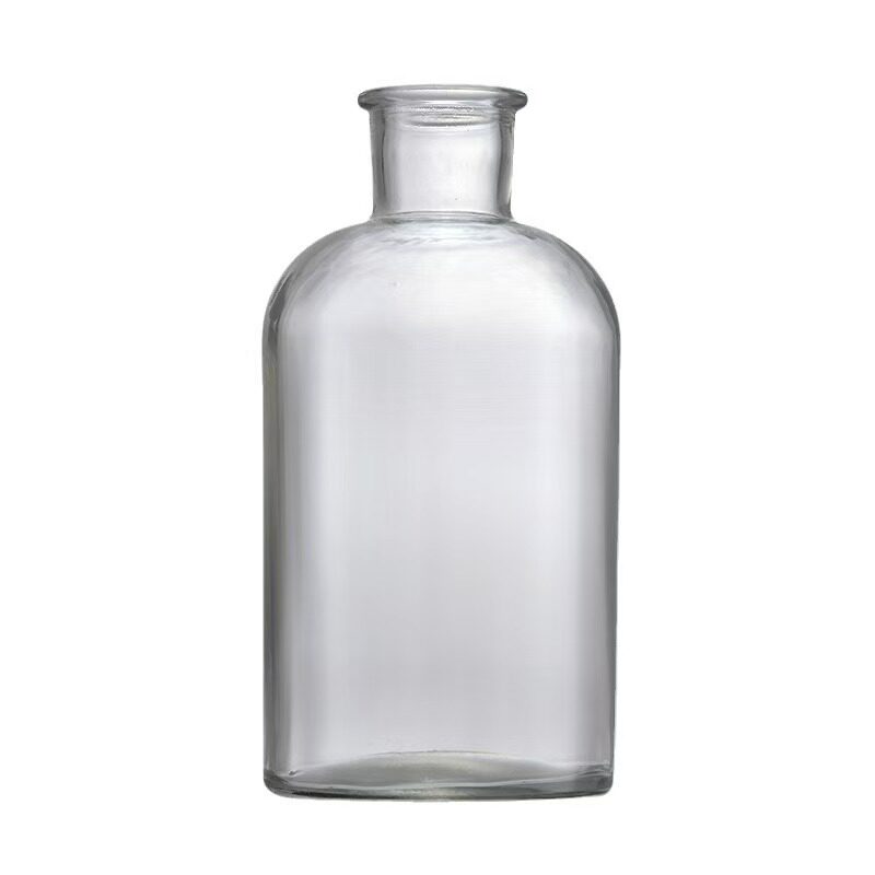 透明广口试剂瓶60ml250ml500ml1000ml木塞小口瓶化学加厚玻璃瓶