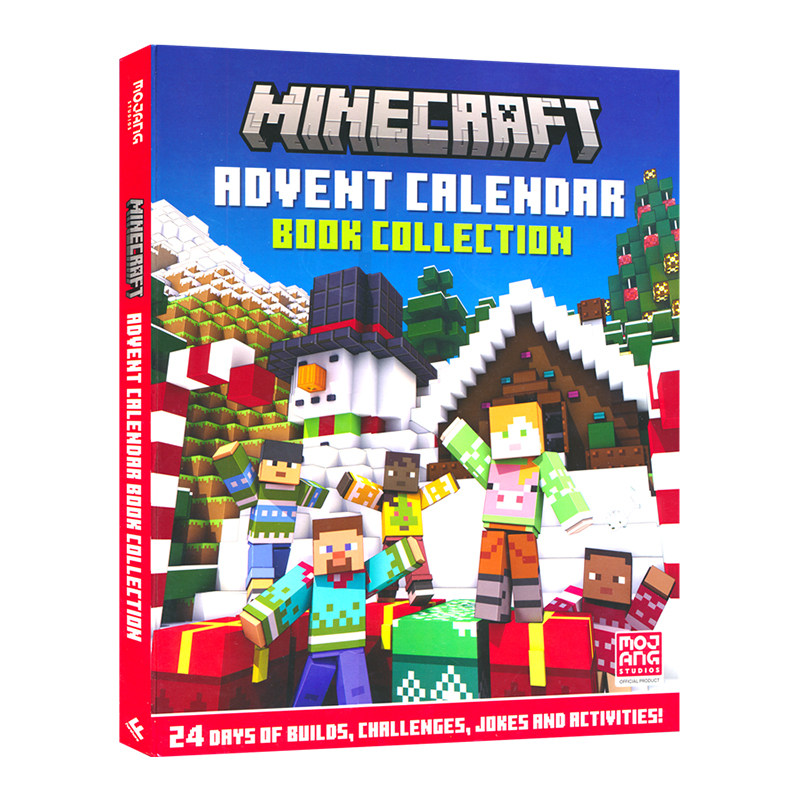 Minecraft  Advent Calendar Book Collection 我的世界圣诞倒数日历官方正版 益智活动 建造指南 英文课外读物 英文原版进口图书