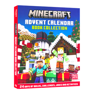 Minecraft Advent Calendar Book Collection 我的世界圣诞倒数日历官方正版 益智活动 建造指南 英文课外读物 英文原版进口图书