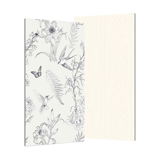 法式复古黑白小花砖卫生间浴室瓷砖花片厨房阳台防滑地砖400*400