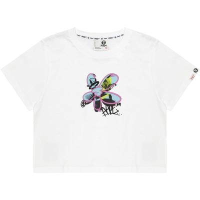 Aape印花修身短款短袖T恤