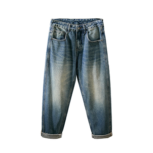 锥形长裤2025秋季新款新塘宽松百搭牛仔裤男高街复古水洗男款裤子