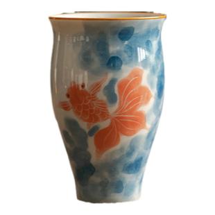 JOJO'S L. PD.紫泉涧.手绘仿古水墨茶杯家用陶瓷闻香杯 | 娱子