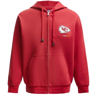 SEASON HIGH秋冬NFL联名堪萨斯城酋长队字母刺绣舒适连帽卫衣男装