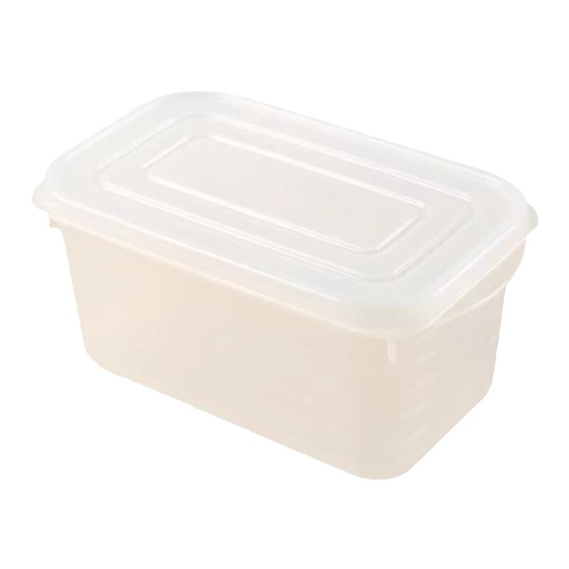 厨房冰箱保鲜盒带刻度配料盒餐盒