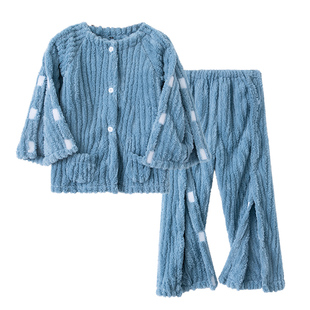 儿童护理服秋冬住院骨折石膏康复病号服易穿脱男女童家居睡衣裤子