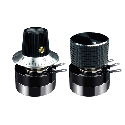 0碳膜电位器刻度铝合金旋钮帽