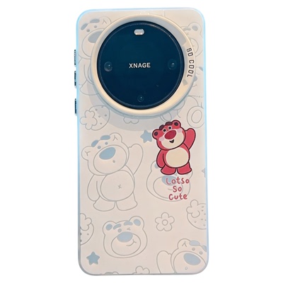 ins风小清新卡通草莓熊适用华为mate60pro手机壳高级感小众mate70网红爆款手机套mate80pro防摔外壳保护套女