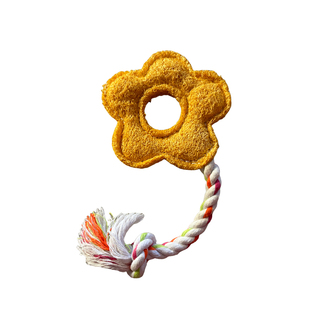 天天宠天然丝瓜络棉绳花朵狗猫玩具梅花丝瓜络结绳玩具训狗玩具