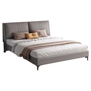 实木床现代简约1米8双人床软包大床主卧经济型出租房用1.2m单人床