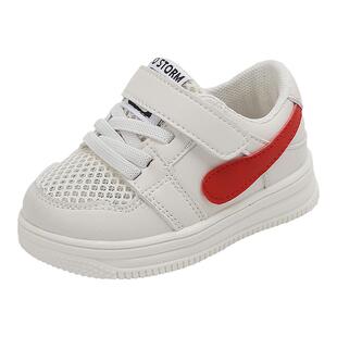 学步鞋男宝宝鞋子夏季网面鞋透气一岁女童1到3岁板鞋夏款婴儿凉鞋